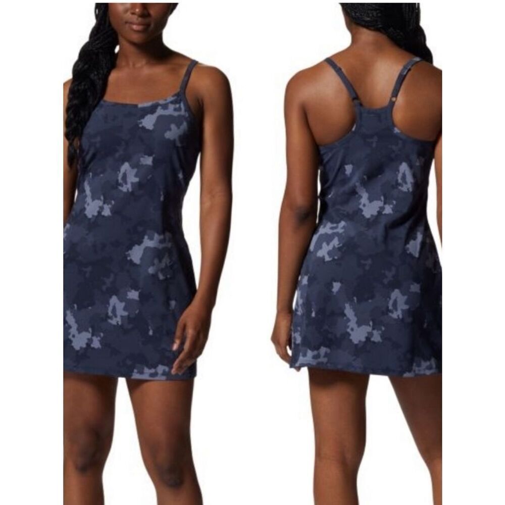Mountain Hardwear Dynama Camo Hiking Outdoors Dress Blue Womens Large